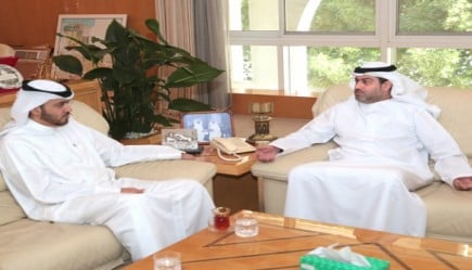 خالد عبدالله تريم وخالد المدفع يبحثان التعاون بين الخليج و«شمس»