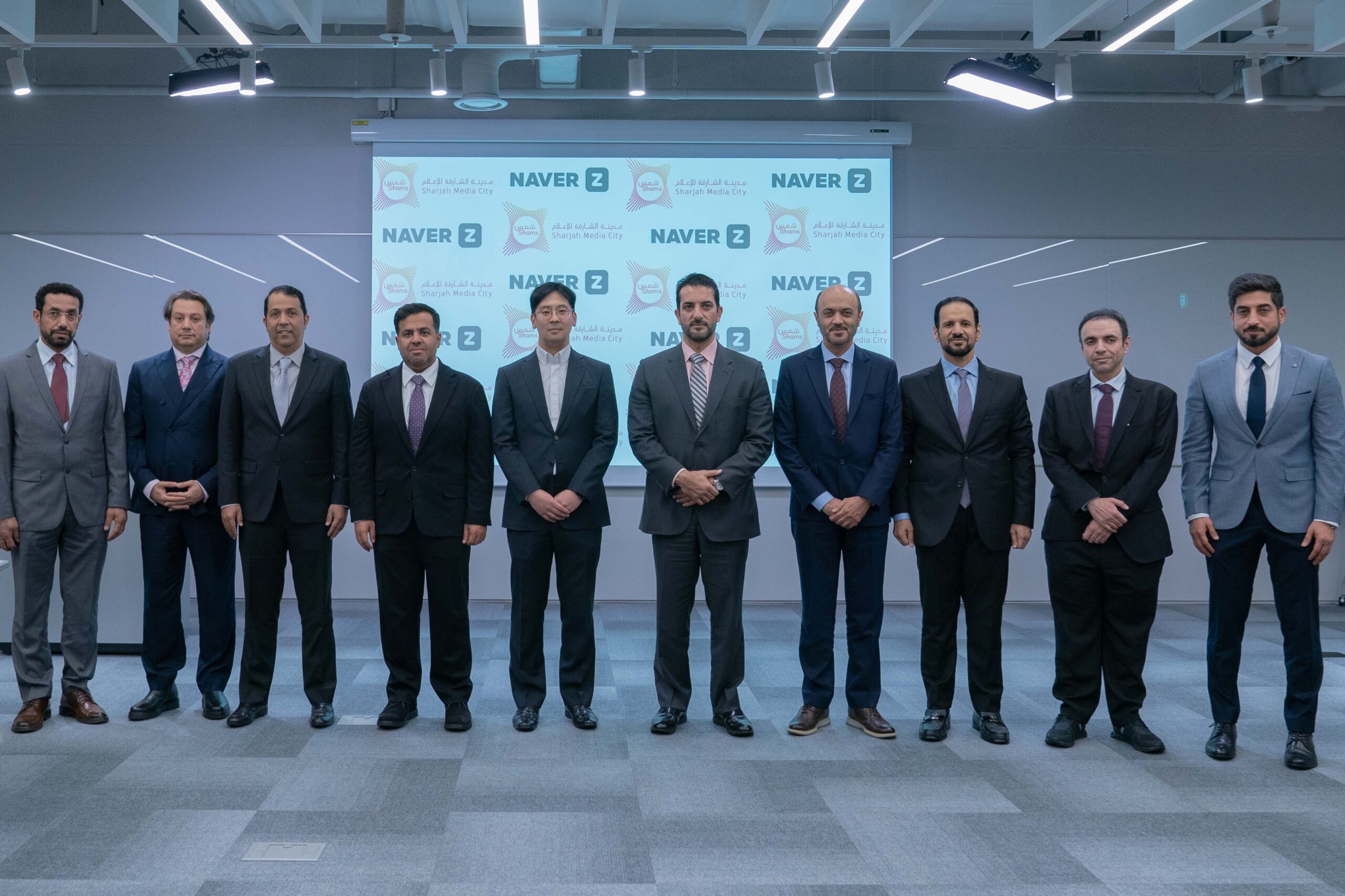 سلطان بن أحمد القاسمي يشهد توقيع مذكرة تفاهم بين مدينة الشارقة للإعلام وشركة نيفير زد